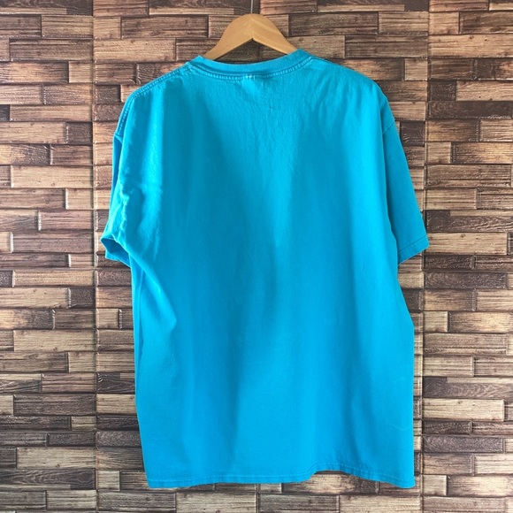 Vintage Teal XL Anvil 80’s Handmade T Shirt - Picture 2 of 8